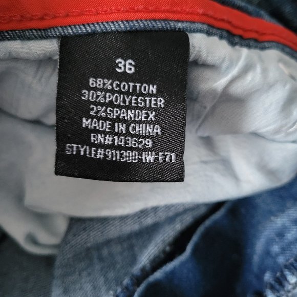 Encrypted NYC Men’s Sz 36 Distressed Denim Jean Shorts, Detailed Buttons, EUC - Picture 6 of 11